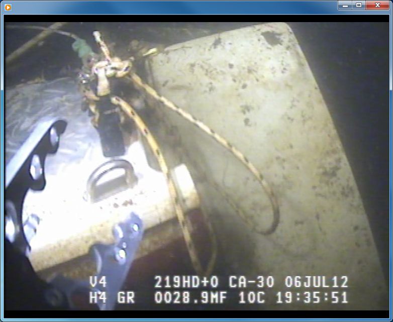 Successful recovery of a sunken sailing boat