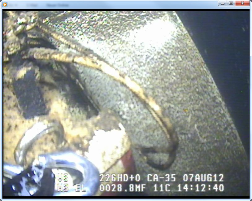 Successful recovery of a sunken sailing boat